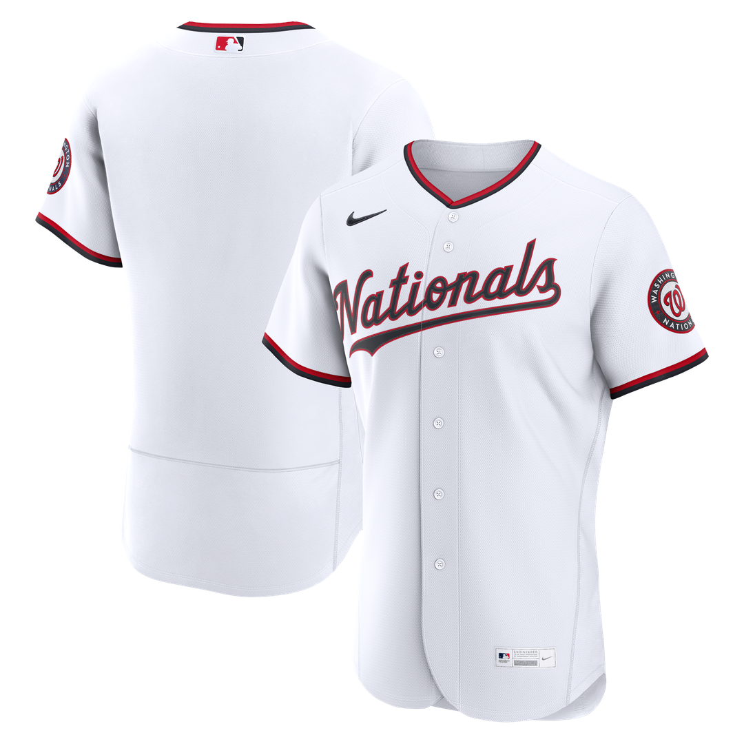 Washington Nationals Nike White Home Authentic Jersey product image 10, provided for visual reference and product detail