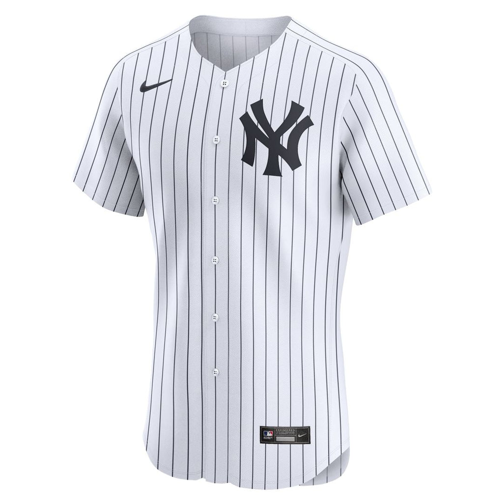 New York Yankees Nike White Home Elite Jersey product image 2, provided for visual reference and product detail review