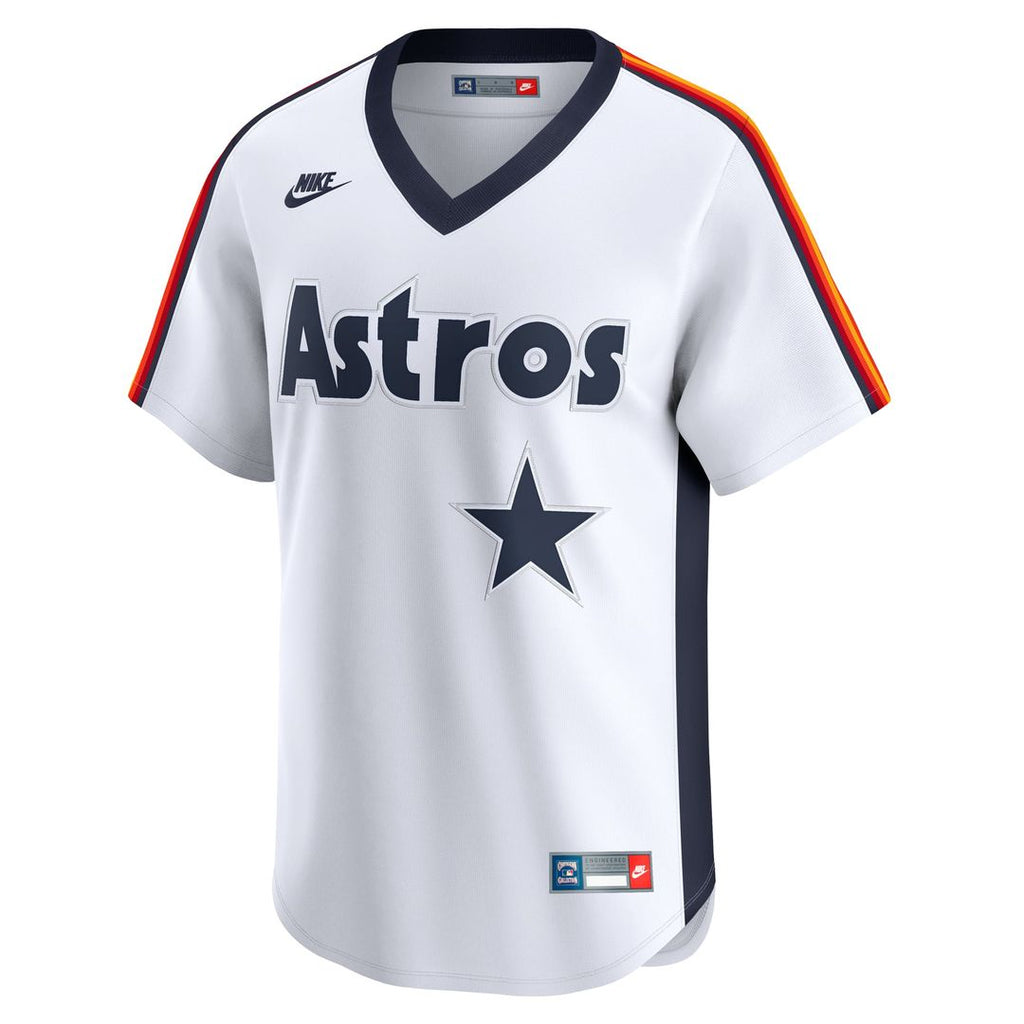 Houston Astros Nolan Ryan Nike White Throwback Cooperstown Collection Limited Jersey product image 2, provided for visual