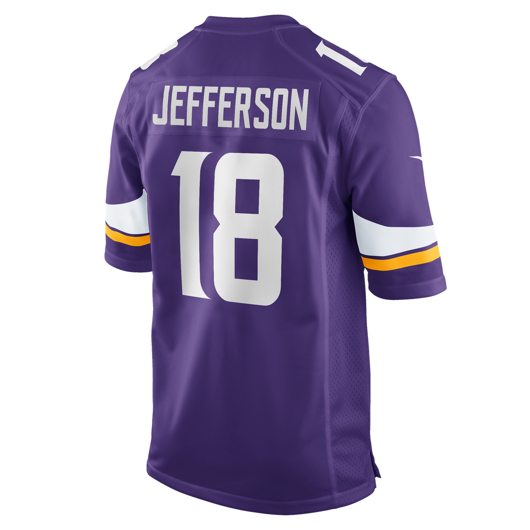 Minnesota Vikings Justin Jefferson Nike Purple Player Game Jersey product image 7, provided for visual reference and product