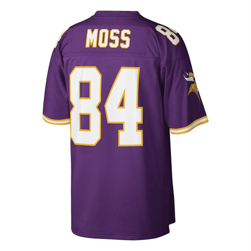 Minnesota Vikings Randy Moss Mitchell & Ness Purple Big & Tall 1998 Retired Player Replica Jersey product image 3, provided