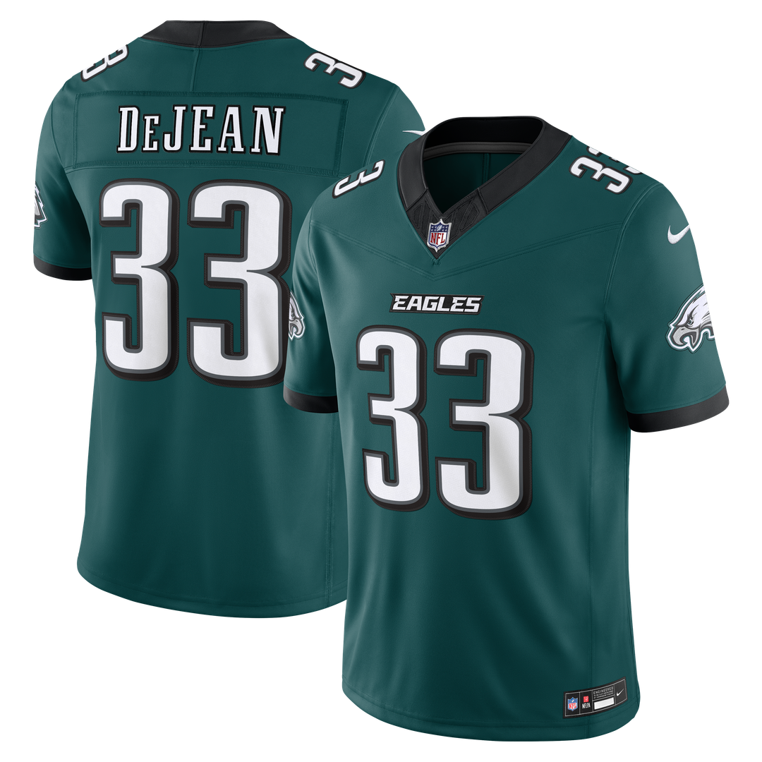 Philadelphia Eagles Cooper DeJean Nike Kelly Green Alternate Vapor F.U.S.E. Stitched Limited Jersey product image 13,