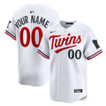 Minnesota Twins Nike White Home Limited Custom Jersey product image 1, provided for visual reference and product detail