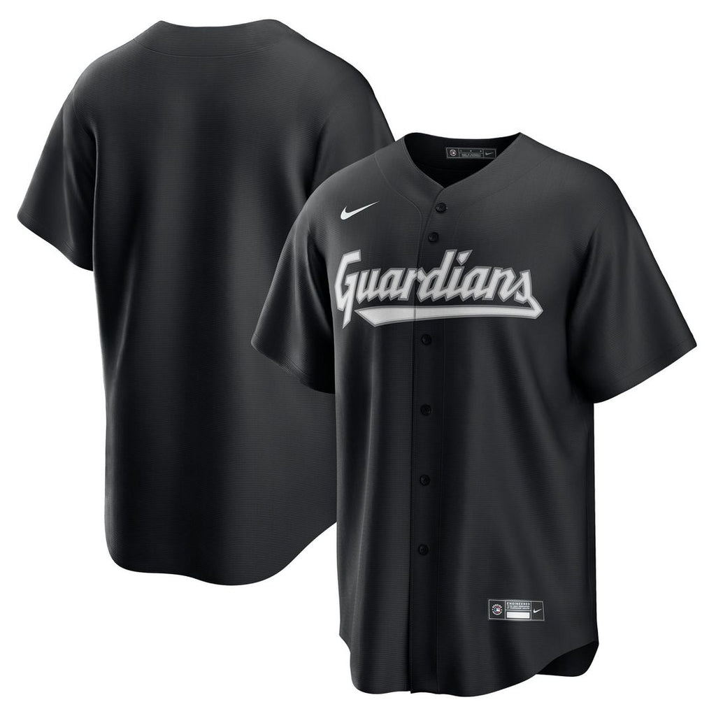 Cleveland Guardians Nike Black Replica Jersey product image 1, provided for visual reference and product detail review