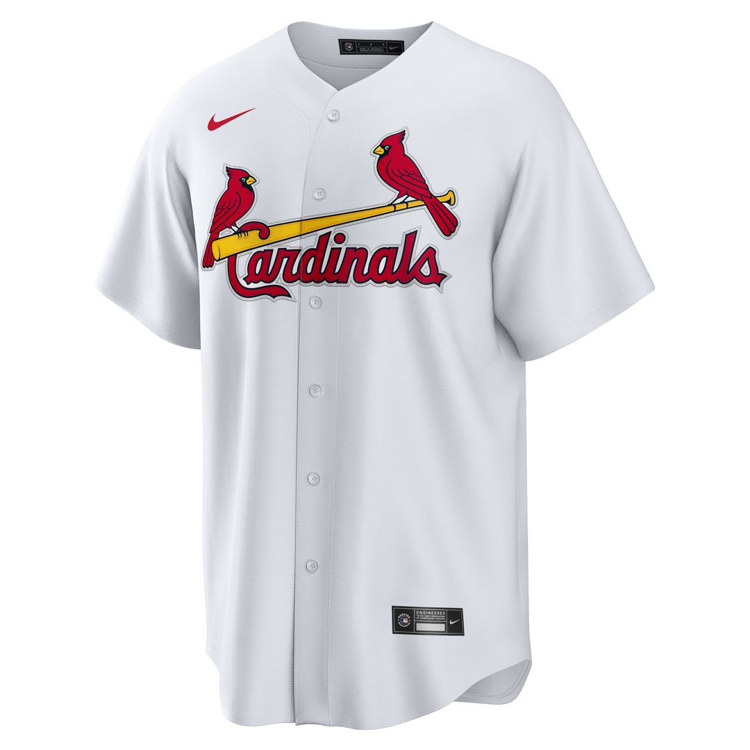 St. Louis Cardinals Nike White #1 Dad Home Replica Jersey product image 2, provided for visual reference and product detail