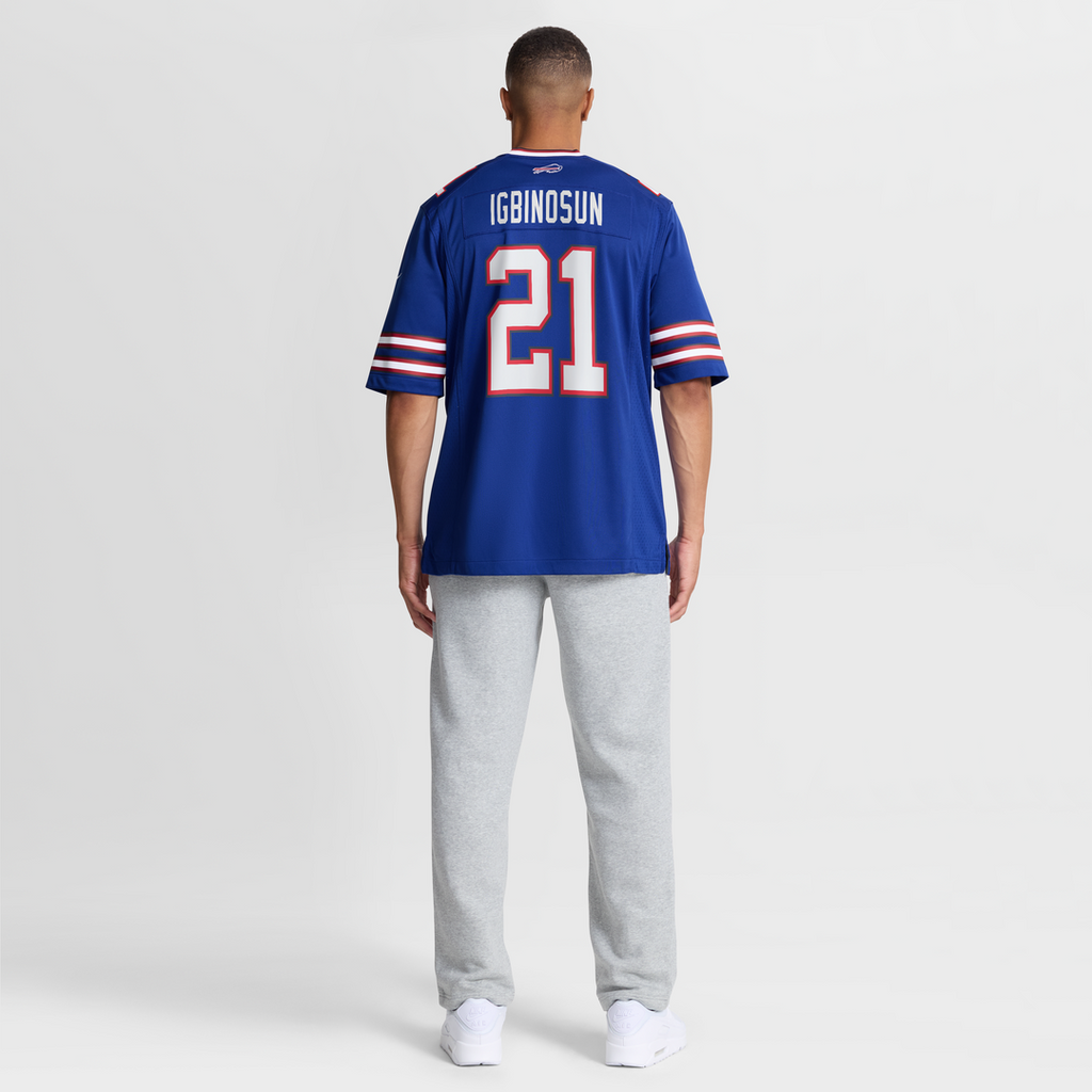Buffalo Bills Davison Igbinosun Nike Royal Team Game Jersey product image 3, provided for visual reference and product