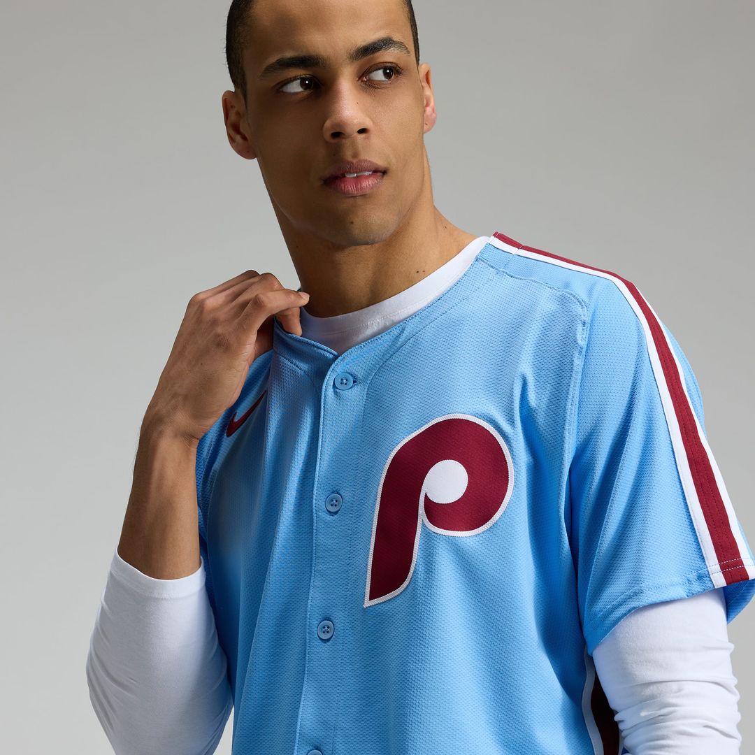 Philadelphia Phillies Nike White Home Elite Jersey product image 15, provided for visual reference and product detail review