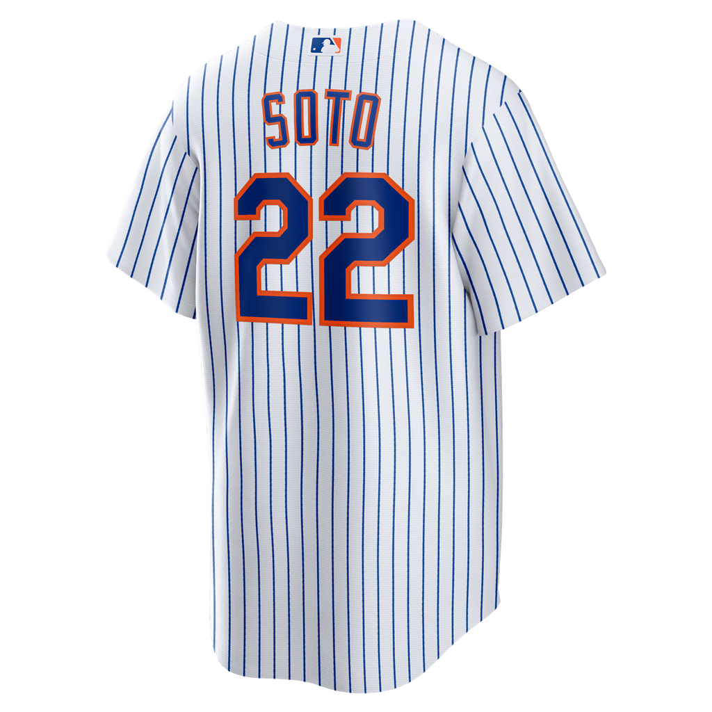 New York Mets Nike White Home Replica Player Jersey product image 7, provided for visual reference and product detail review