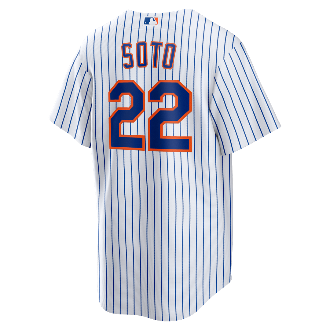 New York Mets Nike White Home Replica Player Jersey product image 7, provided for visual reference and product detail review