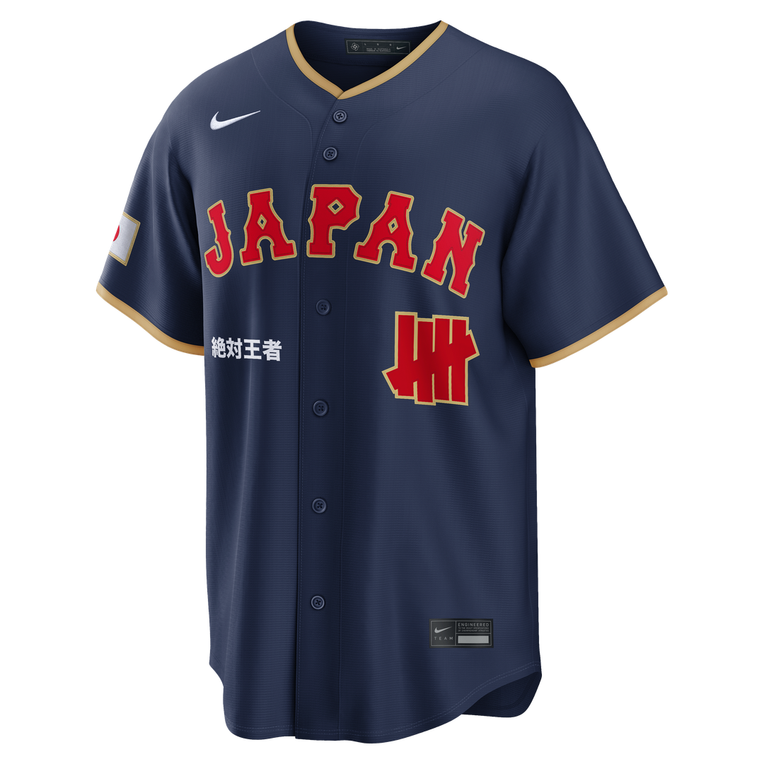 Japan Baseball Nike x Undefeated Navy 2026 World Baseball Classic Stadium Jersey product image 2, provided for visual