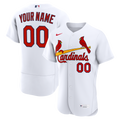 St. Louis Cardinals Nike White Home Authentic Custom Jersey product image 1, provided for visual reference and product