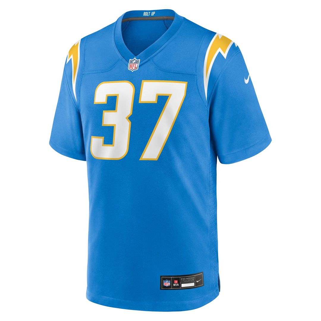 Los Angeles Chargers Isas Waxter Nike Powder Blue Team Game Jersey product image 2, provided for visual reference and