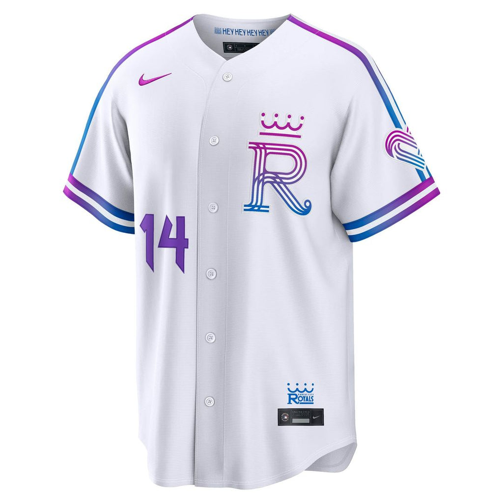 Kansas City Royals Jac Caglianone Nike White 2026 City Connect Stadium Jersey product image 2, provided for visual reference