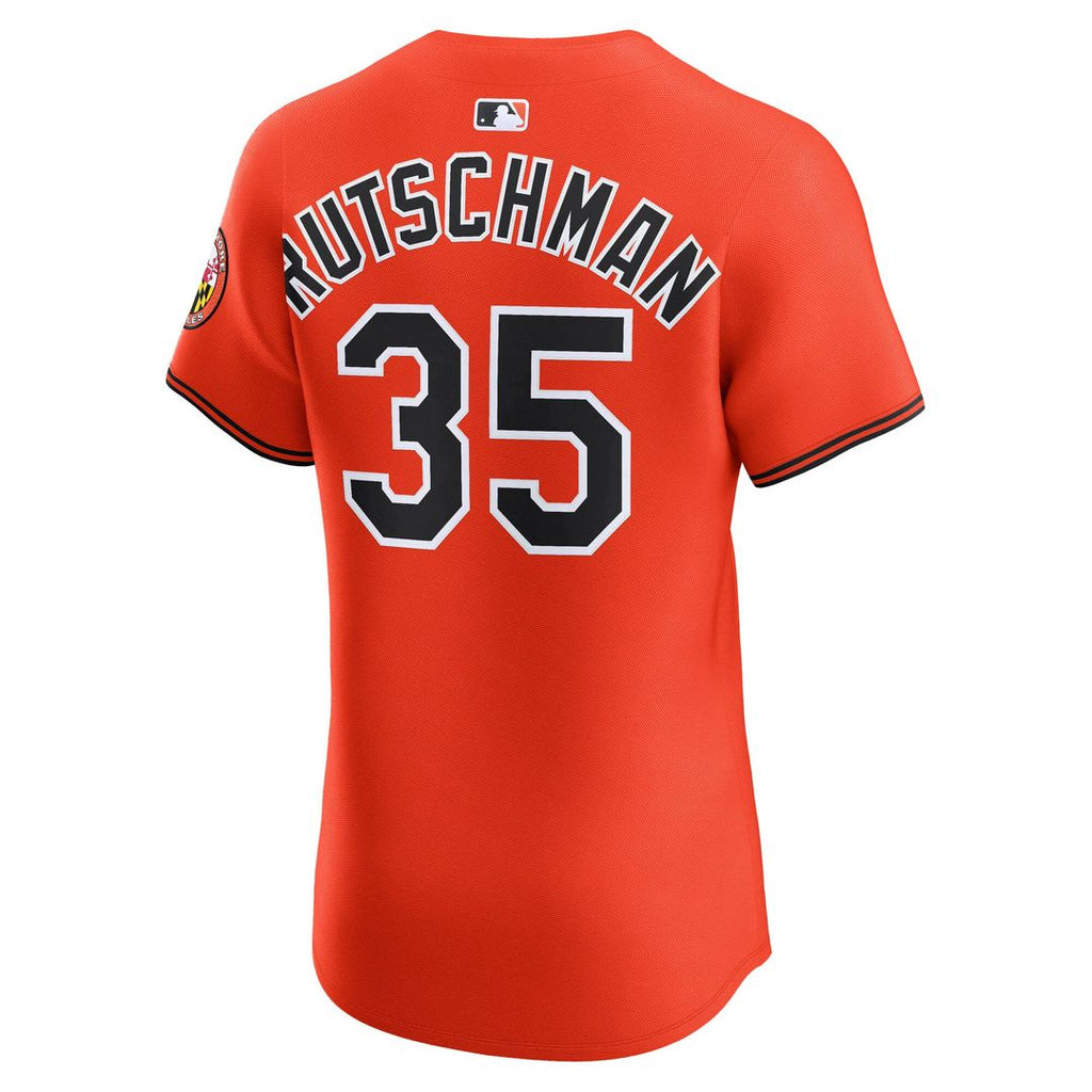 Baltimore Orioles Adley Rutschman Nike White Home Elite Jersey product image 9, provided for visual reference and product