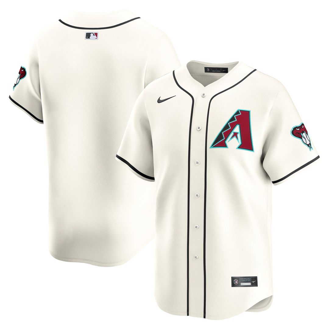 Arizona Diamondbacks Nike Cream Home Limited Jersey product image 1, provided for visual reference and product detail review