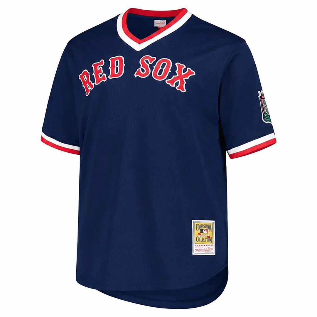 Boston Red Sox Pedro Martinez Mitchell & Ness Navy Big & Tall Cooperstown Mesh Batting Practice Jersey product image 2,