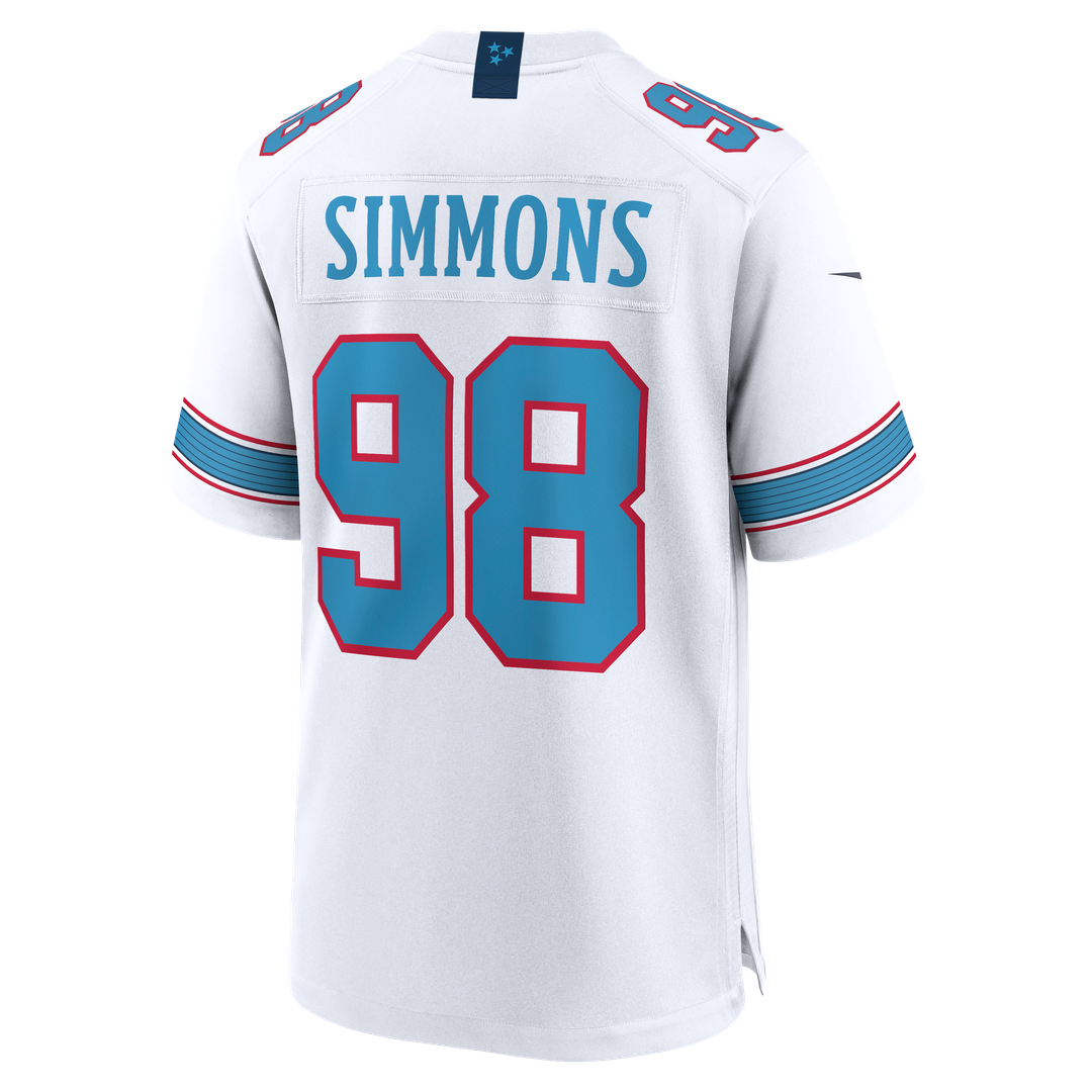 Tennessee Titans Jeffery Simmons Nike Light Blue Game Jersey product image 15, provided for visual reference and product