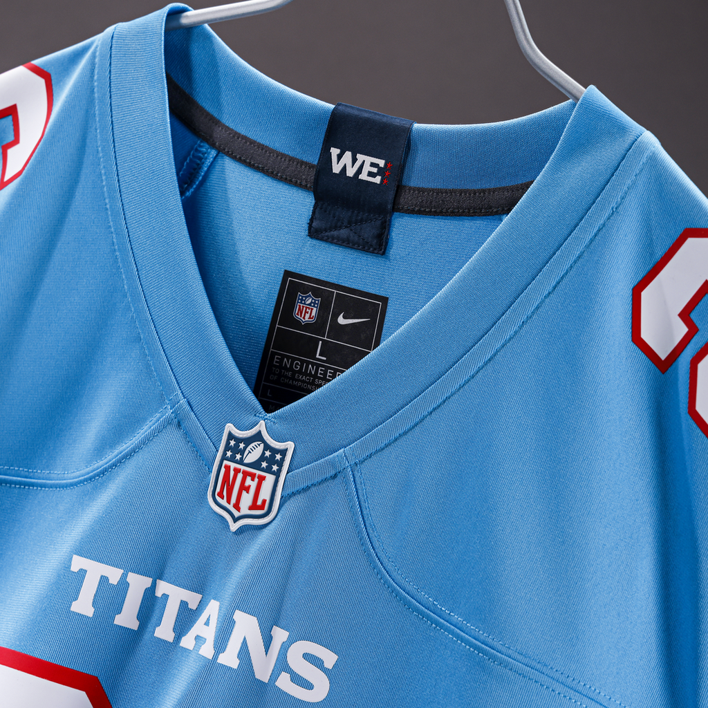 Tennessee Titans Wan'Dale Robinson Nike Light Blue Team Game Jersey product image 10, provided for visual reference and