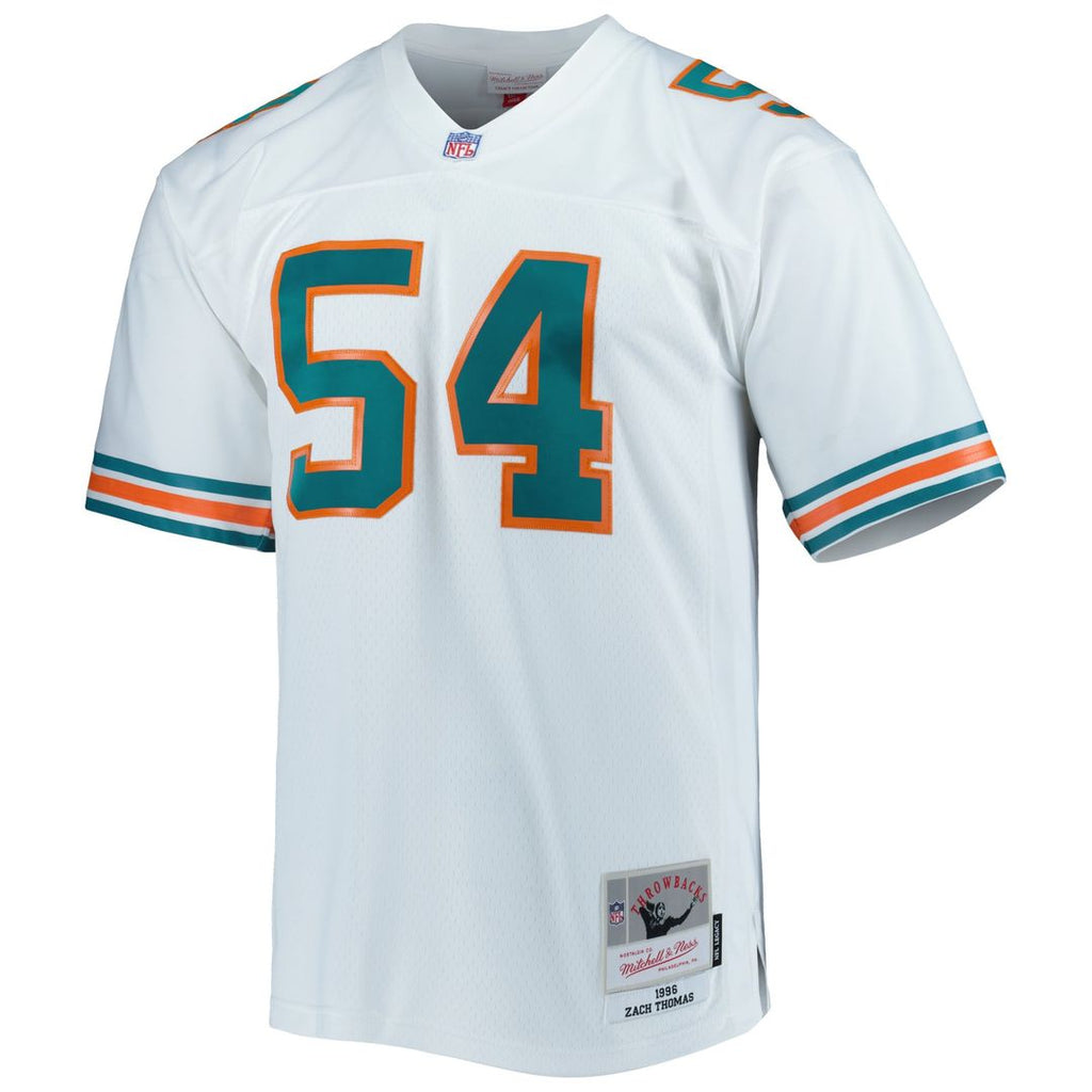 Miami Dolphins Zach Thomas Mitchell & Ness White Legacy Replica Jersey product image 2, provided for visual reference and