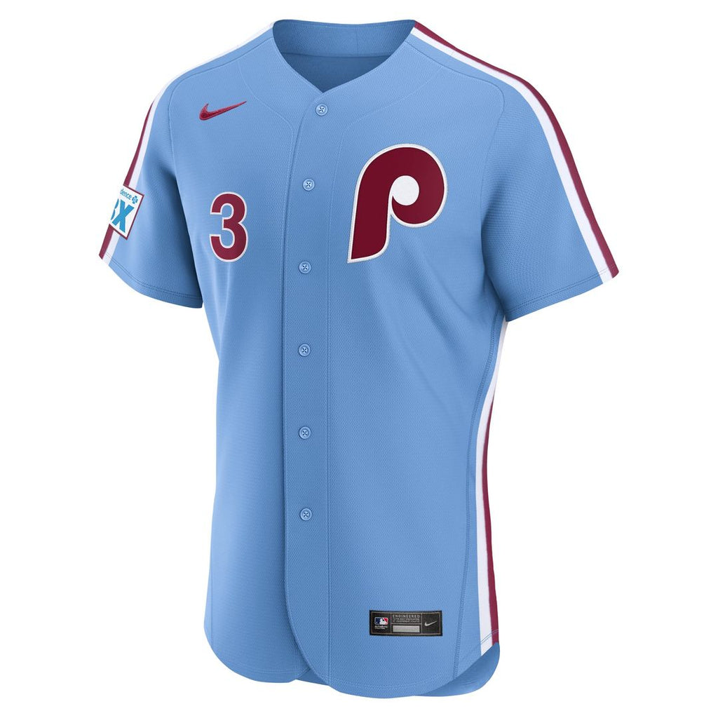 Philadelphia Phillies Bryce Harper Nike White Home Authentic Sponsor Patch Jersey product image 8, provided for visual