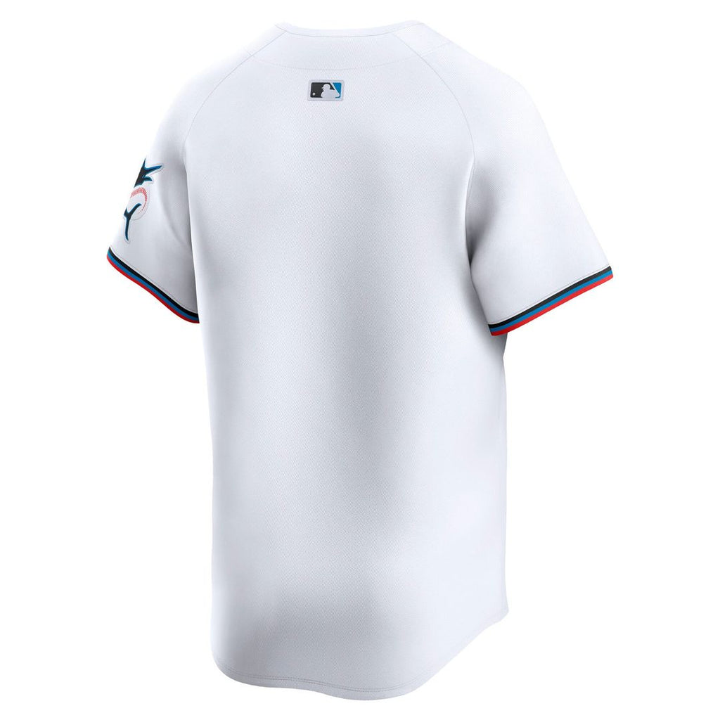 Miami Marlins Nike White Home Replica Team Jersey product image 6, provided for visual reference and product detail review