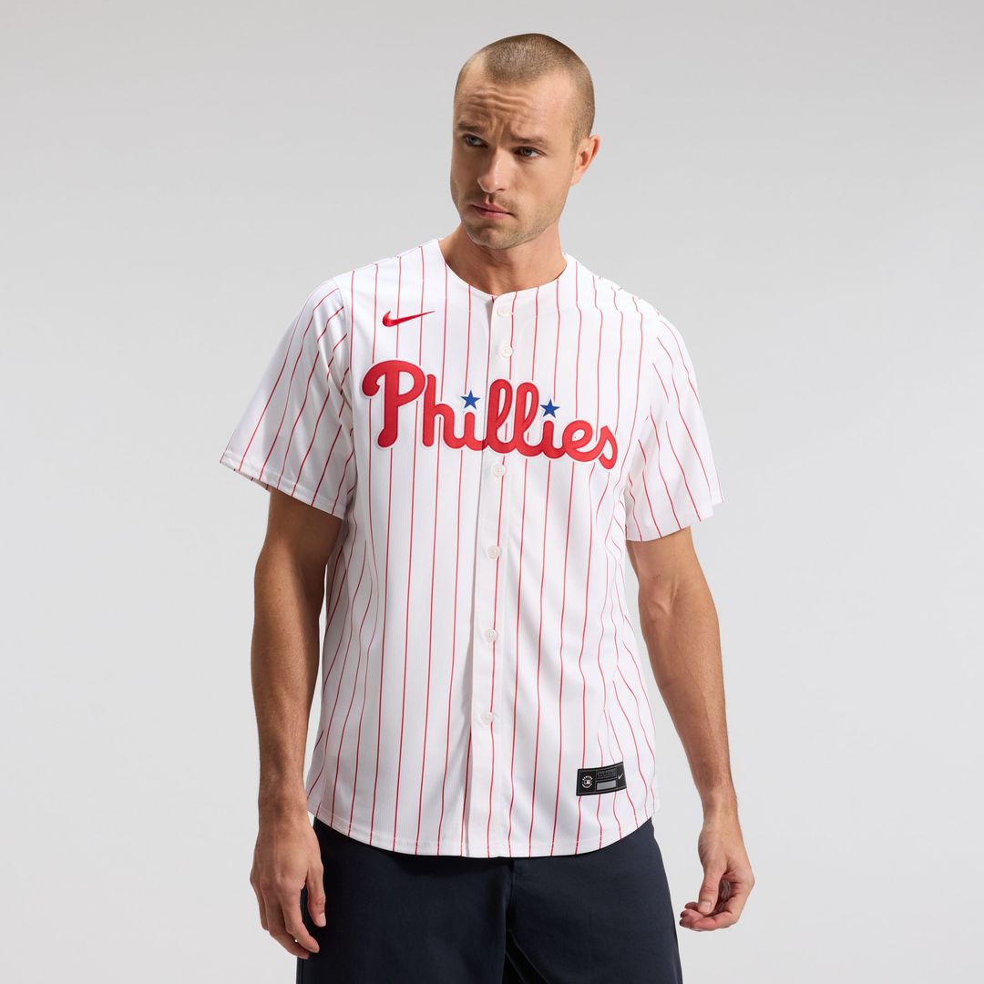 Philadelphia Phillies Nike White Home Limited Jersey product image 1, provided for visual reference and product detail review