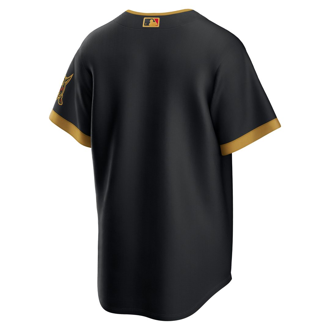 Pittsburgh Pirates Nike Black 2026 City Connect Stadium Jersey product image 3, provided for visual reference and product