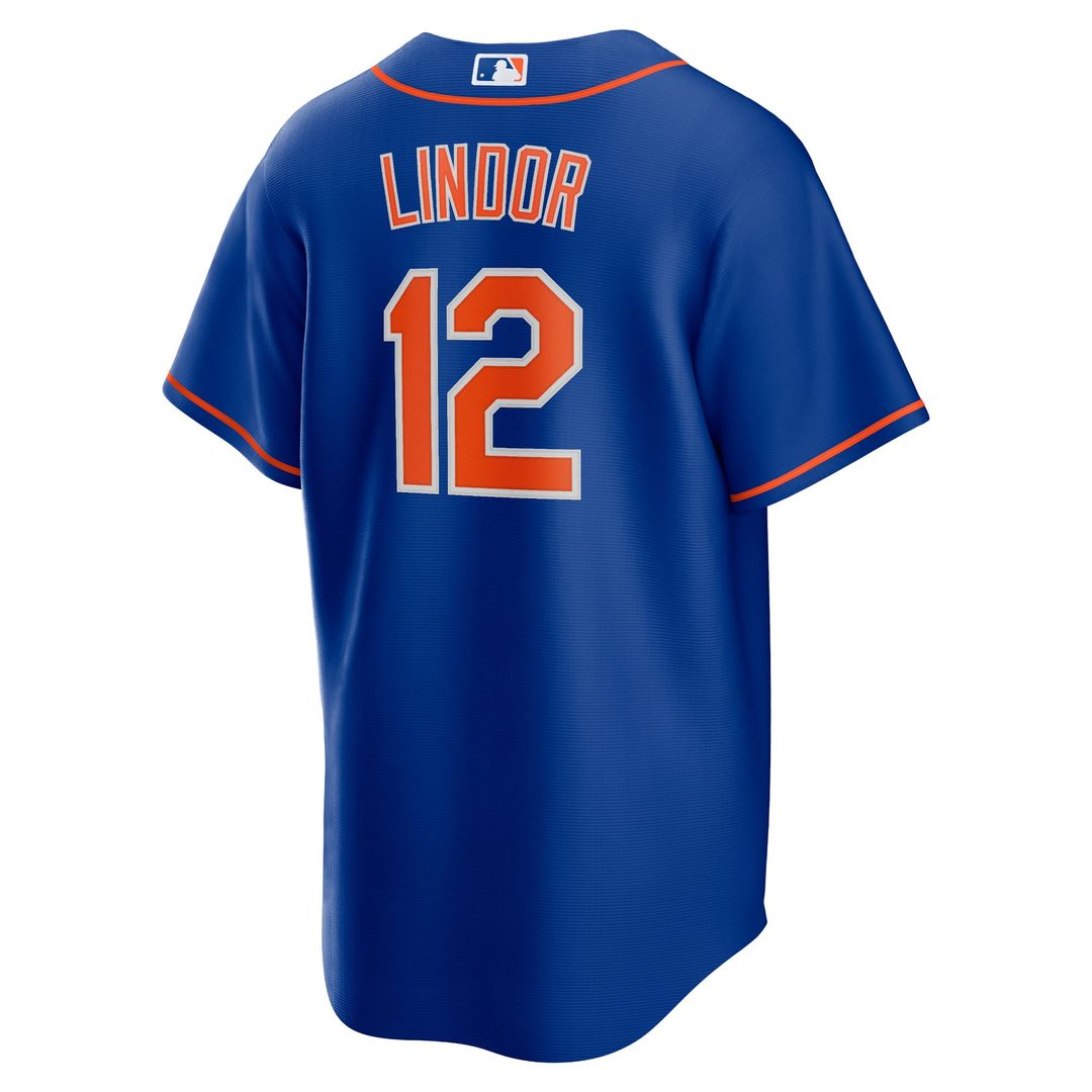 New York Mets Francisco Lindor Nike Royal Big & Tall Alternate Replica Player Jersey product image 3, provided for visual