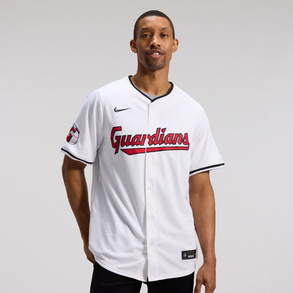 Cleveland Guardians Jose Ramirez Nike White Home Limited Player Jersey product image 2, provided for visual reference and