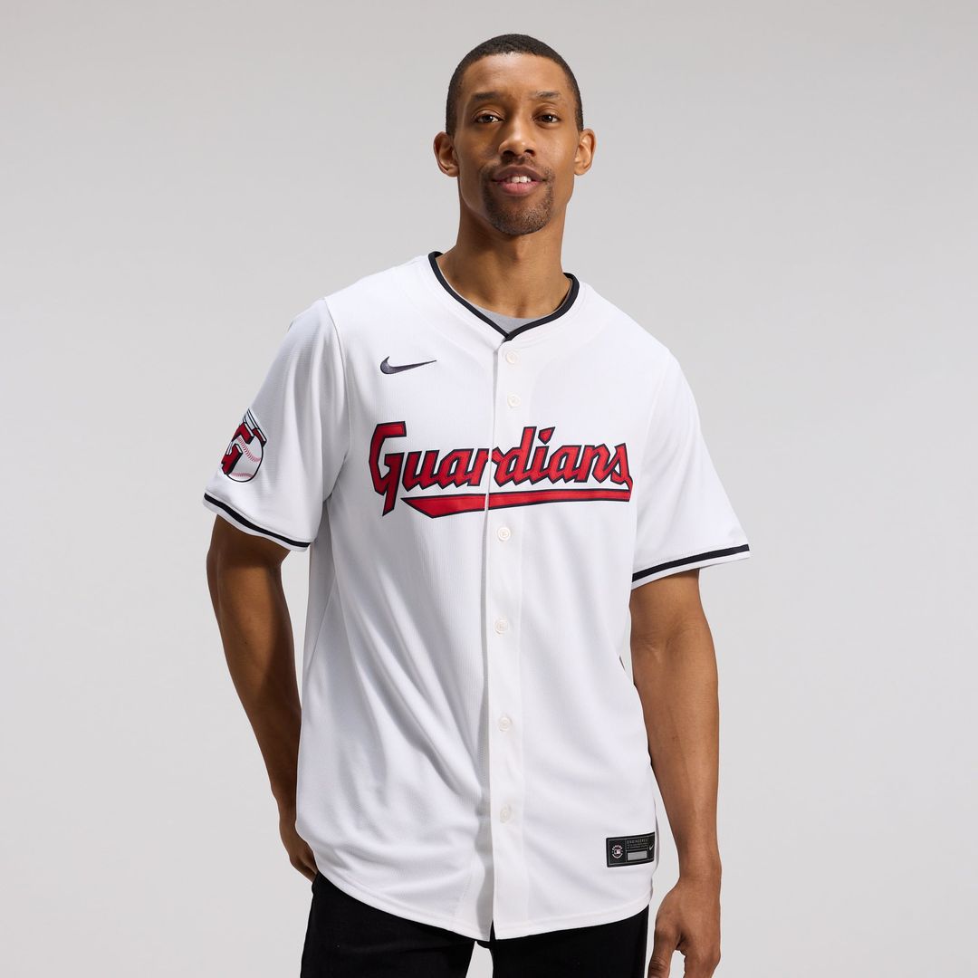 Cleveland Guardians Jose Ramirez Nike White Home Limited Player Jersey product image 2, provided for visual reference and