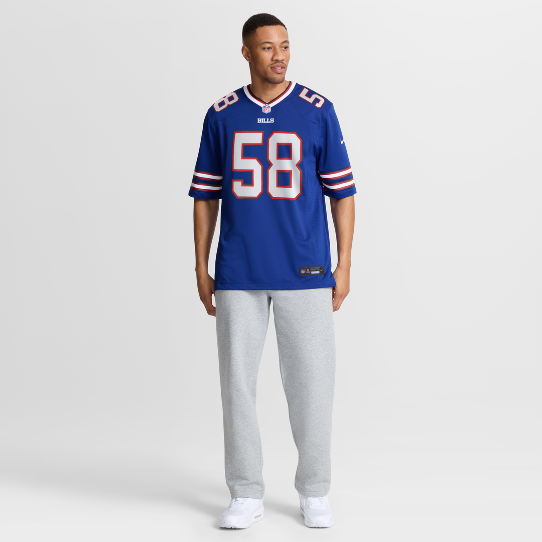 Buffalo Bills Matt Milano Nike Royal Game Player Jersey product image 7, provided for visual reference and product detail