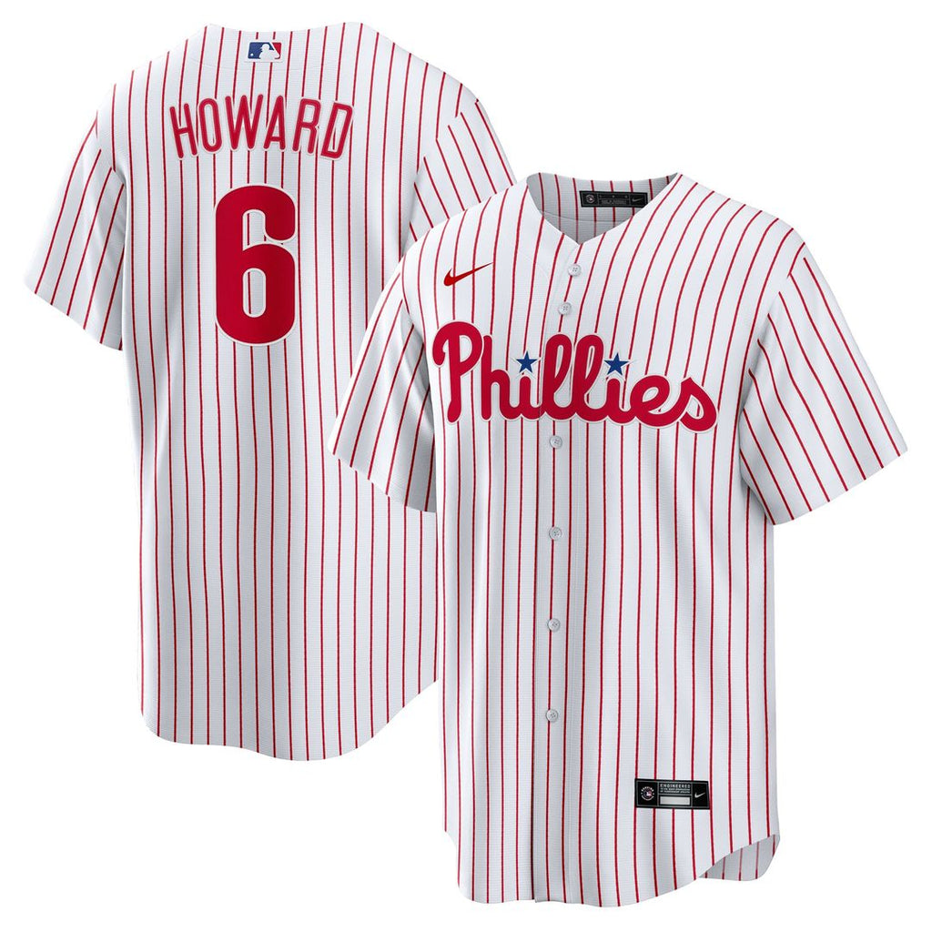 Philadelphia Phillies Ryan Howard Nike White Replica Player Jersey product image 1, provided for visual reference and