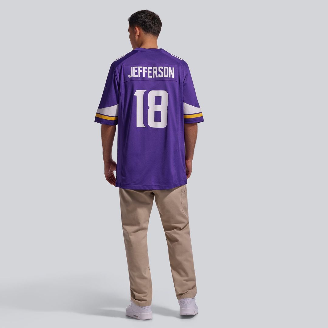 Minnesota Vikings Justin Jefferson Nike Purple Player Game Jersey product image 18, provided for visual reference and