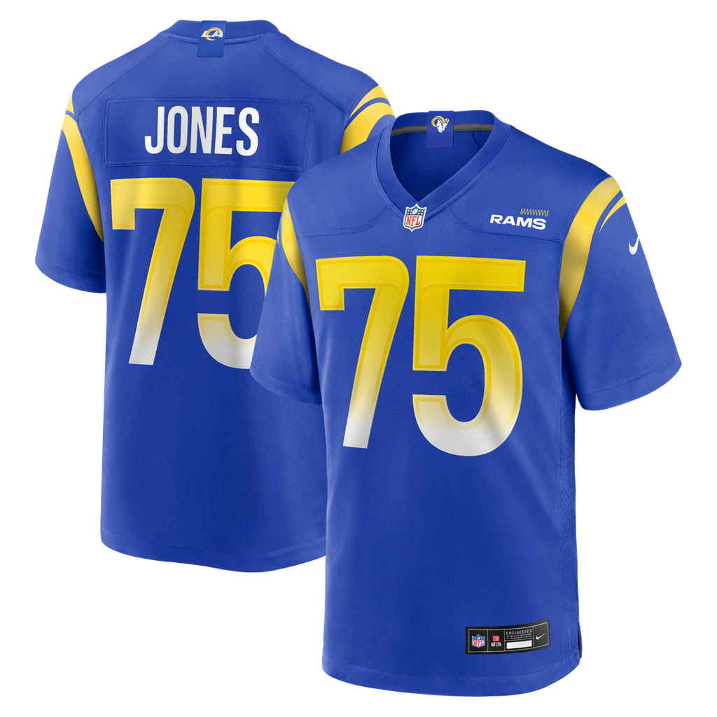Los Angeles Rams Deacon Jones Nike Royal Game Retired Player Jersey product image 1, provided for visual reference and