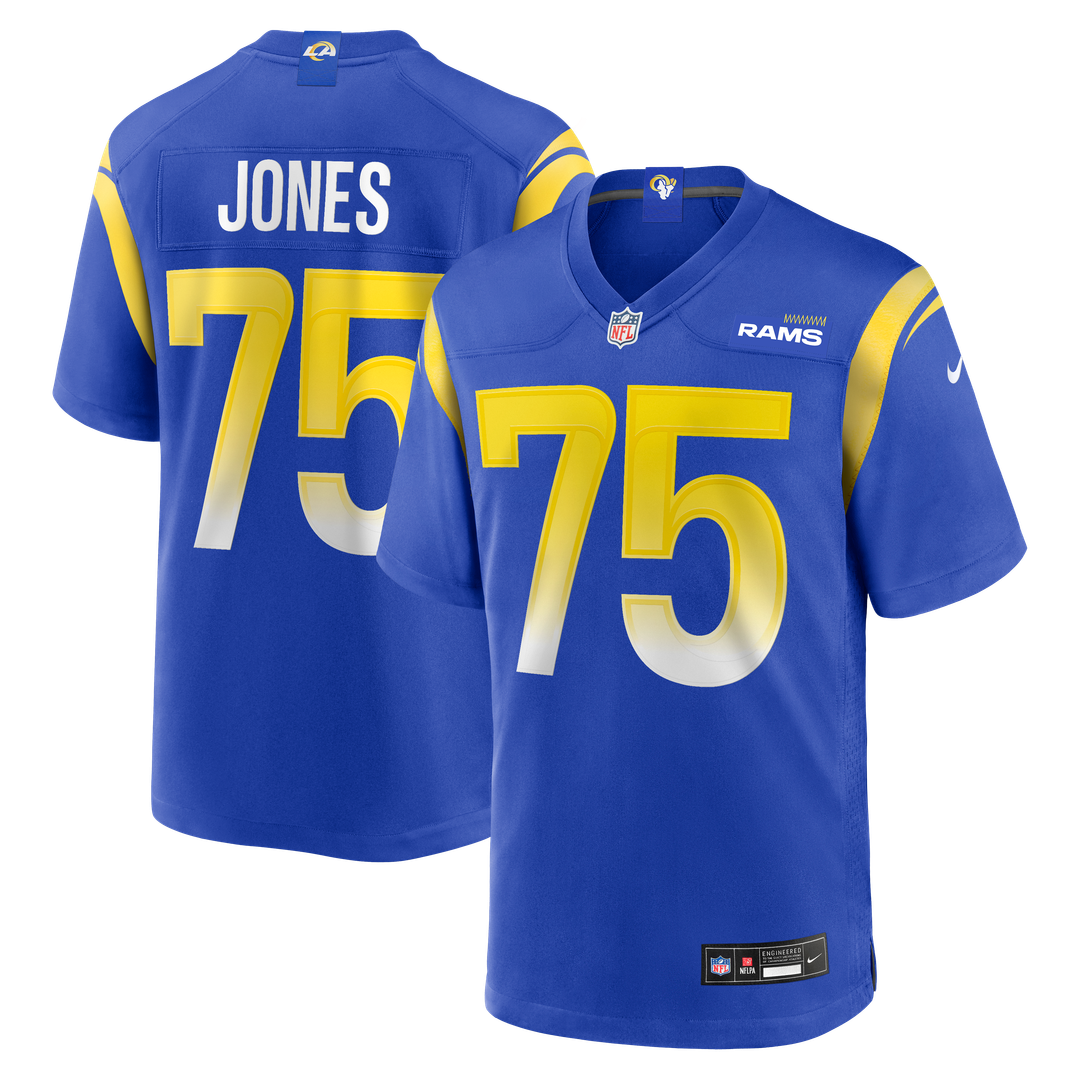 Los Angeles Rams Deacon Jones Nike Royal Game Retired Player Jersey product image 1, provided for visual reference and