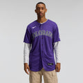 Colorado Rockies Nike Purple Alternate Authentic Jersey product image 1, provided for visual reference and product detail