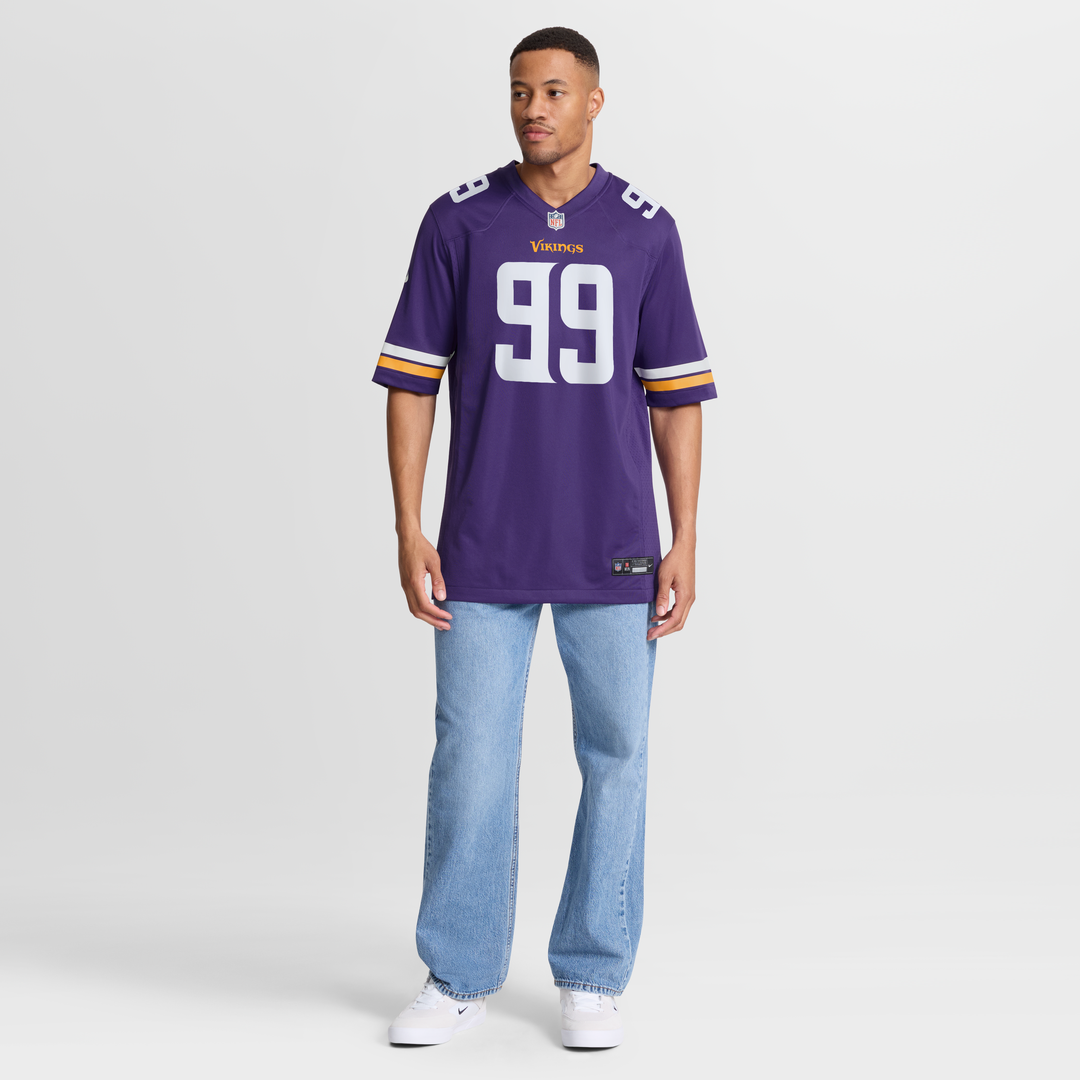 Minnesota Vikings Elijah Williams Nike Purple Team Game Jersey product image 7, provided for visual reference and product