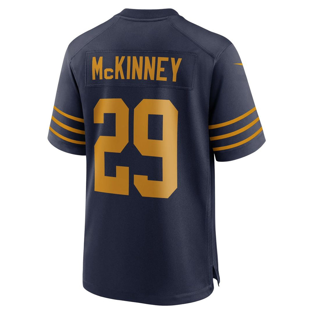 Green Bay Packers Xavier McKinney Nike Navy The 1923 Classic Game Jersey product image 6, provided for visual reference and