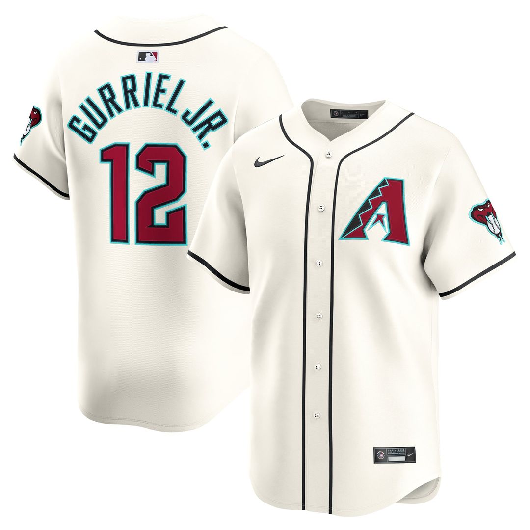 Arizona Diamondbacks Lourdes Gurriel Jr. Nike Cream Home Limited Player Jersey product image 1, provided for visual