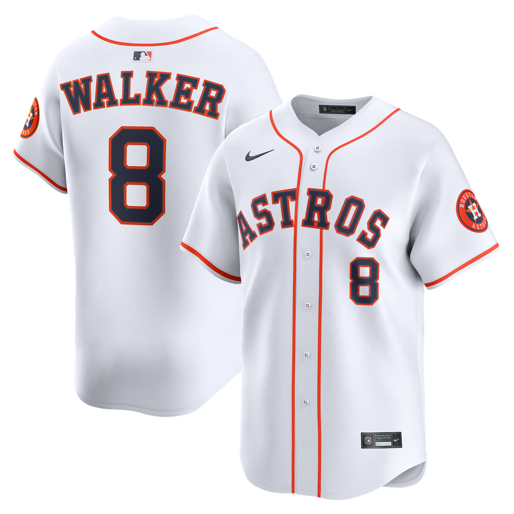 Houston Astros Christian Walker Nike White Home Limited Player Jersey product image 1, provided for visual reference and