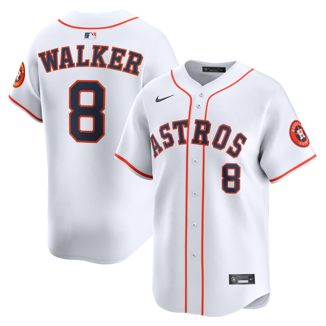Houston Astros Christian Walker Nike White Home Limited Player Jersey product image 1, provided for visual reference and