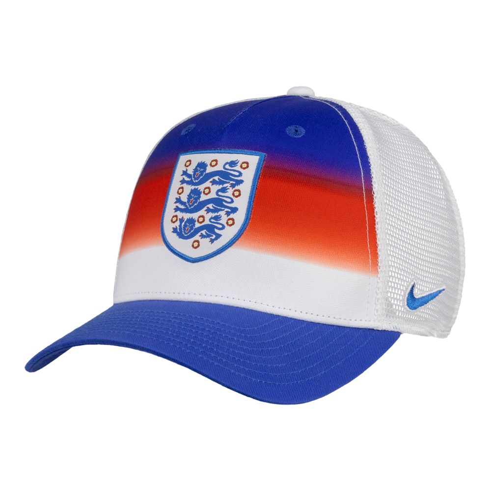 NIKE England Rice Printed Trucker Hat - C16678-EGFF product image 1, provided for visual reference and product detail review