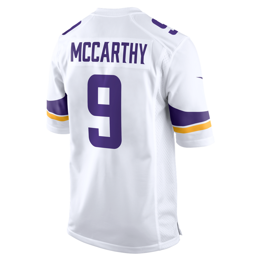 Minnesota Vikings J.J. McCarthy Nike Purple 2nd Alternate Player Game Jersey product image 19, provided for visual reference