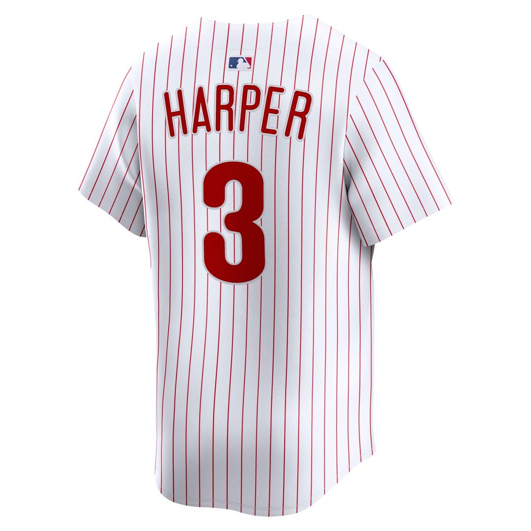Philadelphia Phillies Bryce Harper Nike Gray Road Limited Player Jersey product image 9, provided for visual reference and