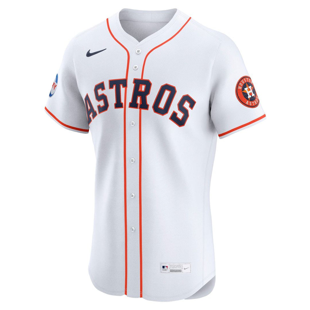 Houston Astros Nike White Home Elite Jersey product image 2, provided for visual reference and product detail review