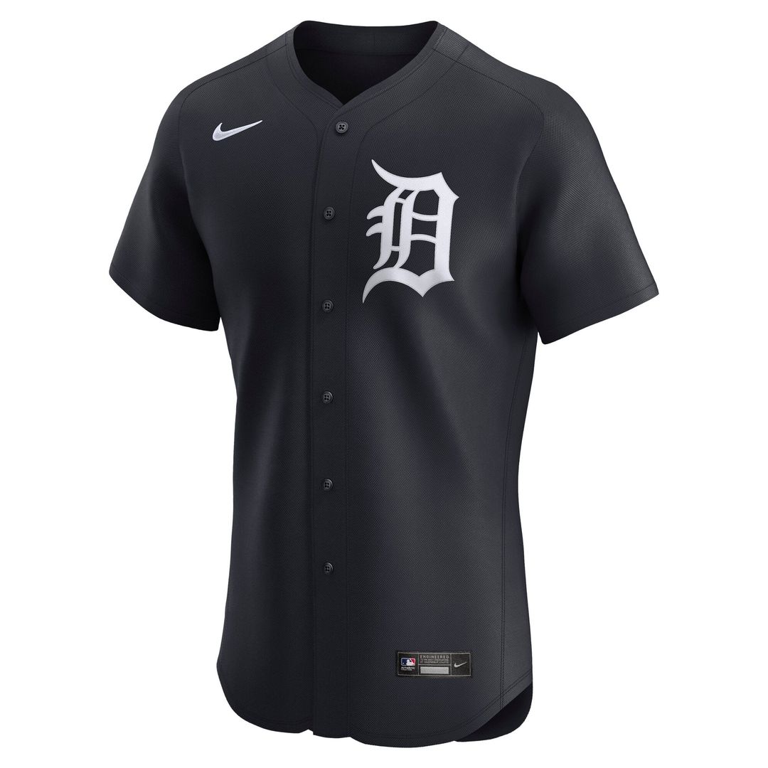 Detroit Tigers Nike White Home Elite Jersey product image 8, provided for visual reference and product detail review