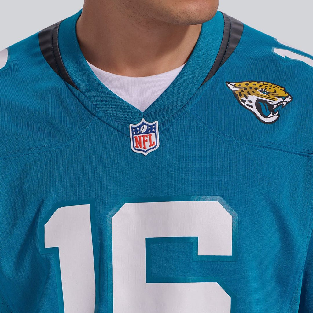 Jacksonville Jaguars Trevor Lawrence Nike Teal Home Game Jersey product image 8, provided for visual reference and product