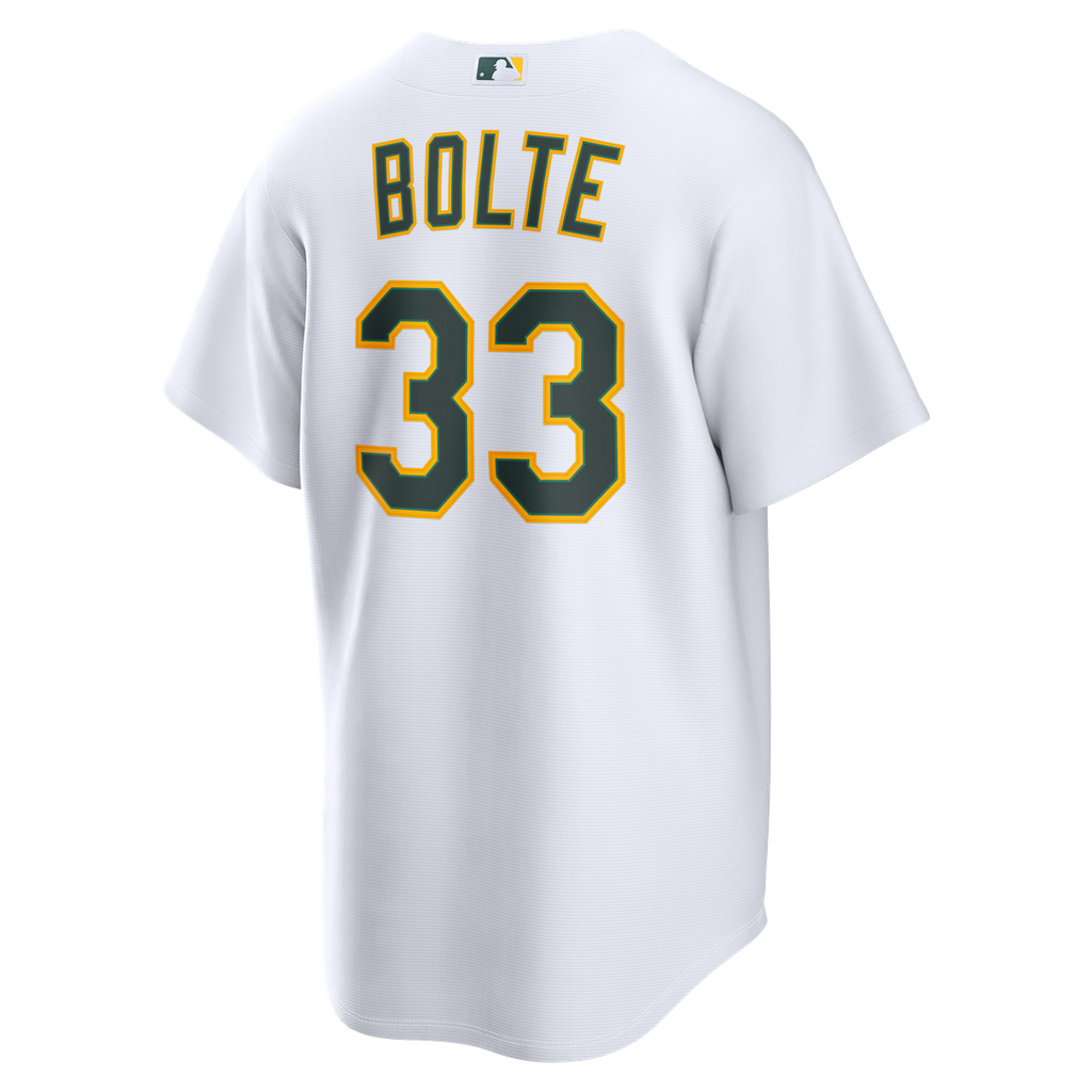 Athletics Henry Bolte Nike White Home Replica Jersey product image 3, provided for visual reference and product detail review