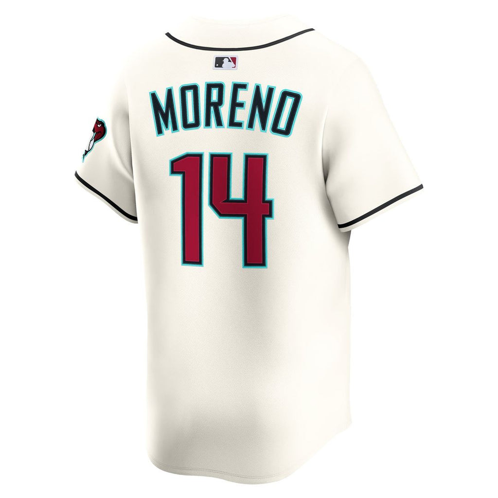 Arizona Diamondbacks Gabriel Moreno Nike Cream Home Limited Player Jersey product image 3, provided for visual reference and
