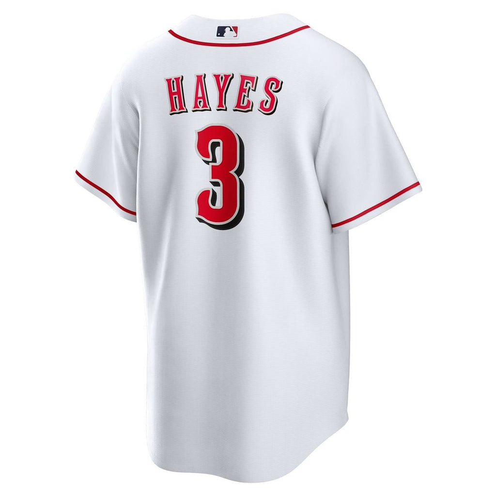 Cincinnati Reds Ke'Bryan Hayes Nike White Home Replica Jersey product image 3, provided for visual reference and product